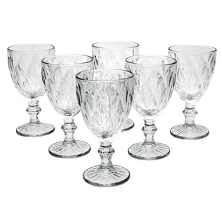 Kit 6 Taças Diamond Transparentes – Elegantes para Mesa, Festas e Ocasiões Especiais 340 ML