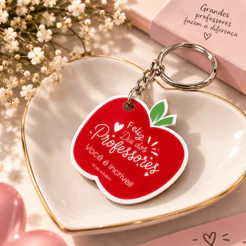 Chaveiro Laminado Dia dos Professores Personalizado – Lembrancinha para Professor e Professora