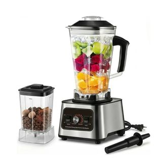 Liquidificador Industrial Potente Bivolt 3L Tritura Gelo Açaí e Moer Café Grãos Secos Com Acessórios