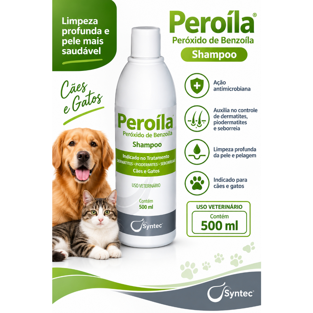 Shampoo Dermatológico Peroíla - 500 Ml - Syntec