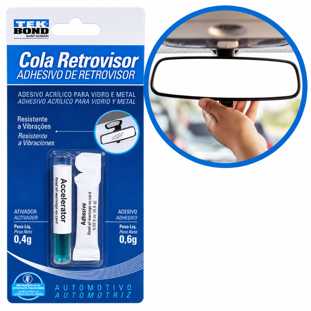 Cola Retrovisor Dose Única 1g Tekbond