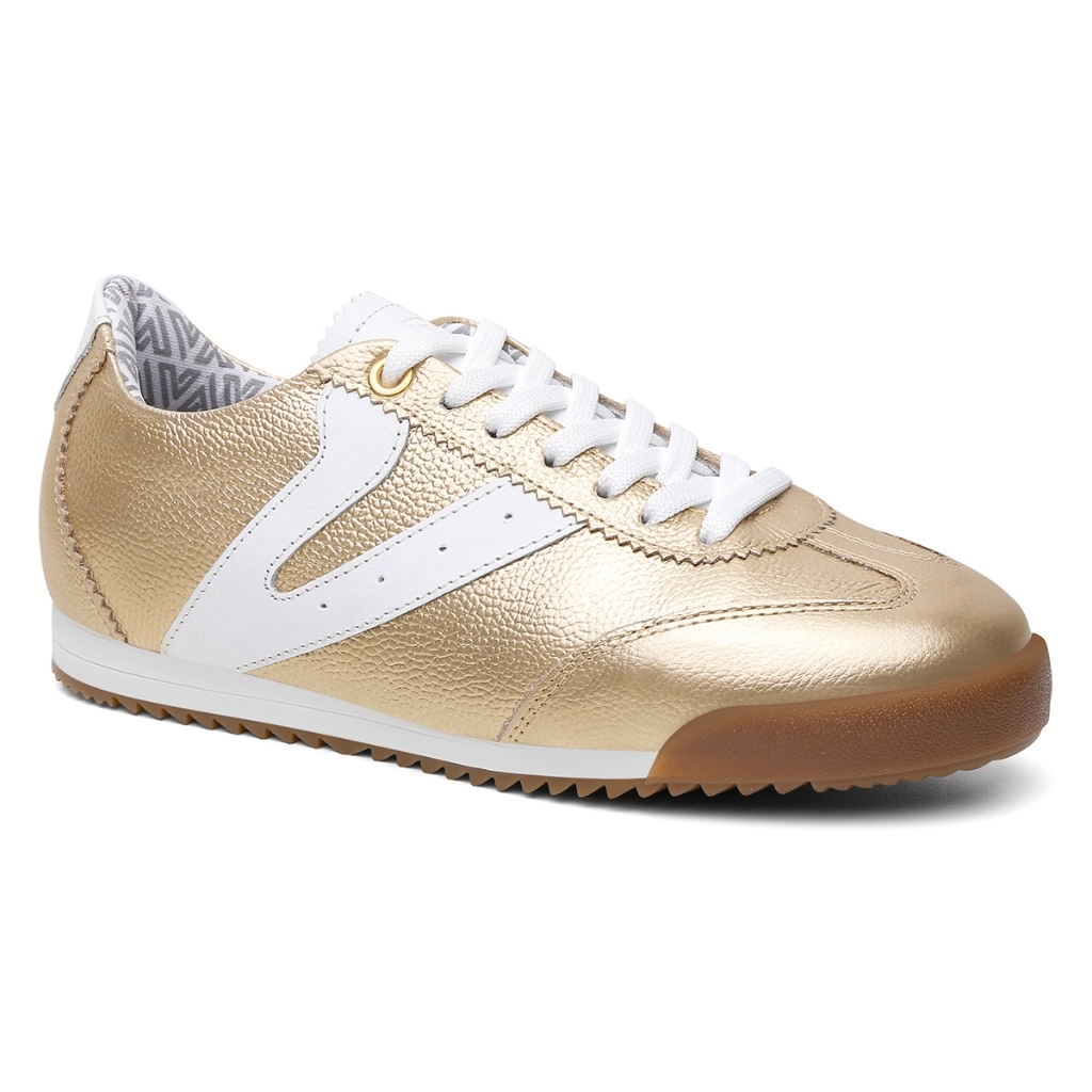 Tênis Feminino Naomi Couro Legitimo Casual Vittal Retrô