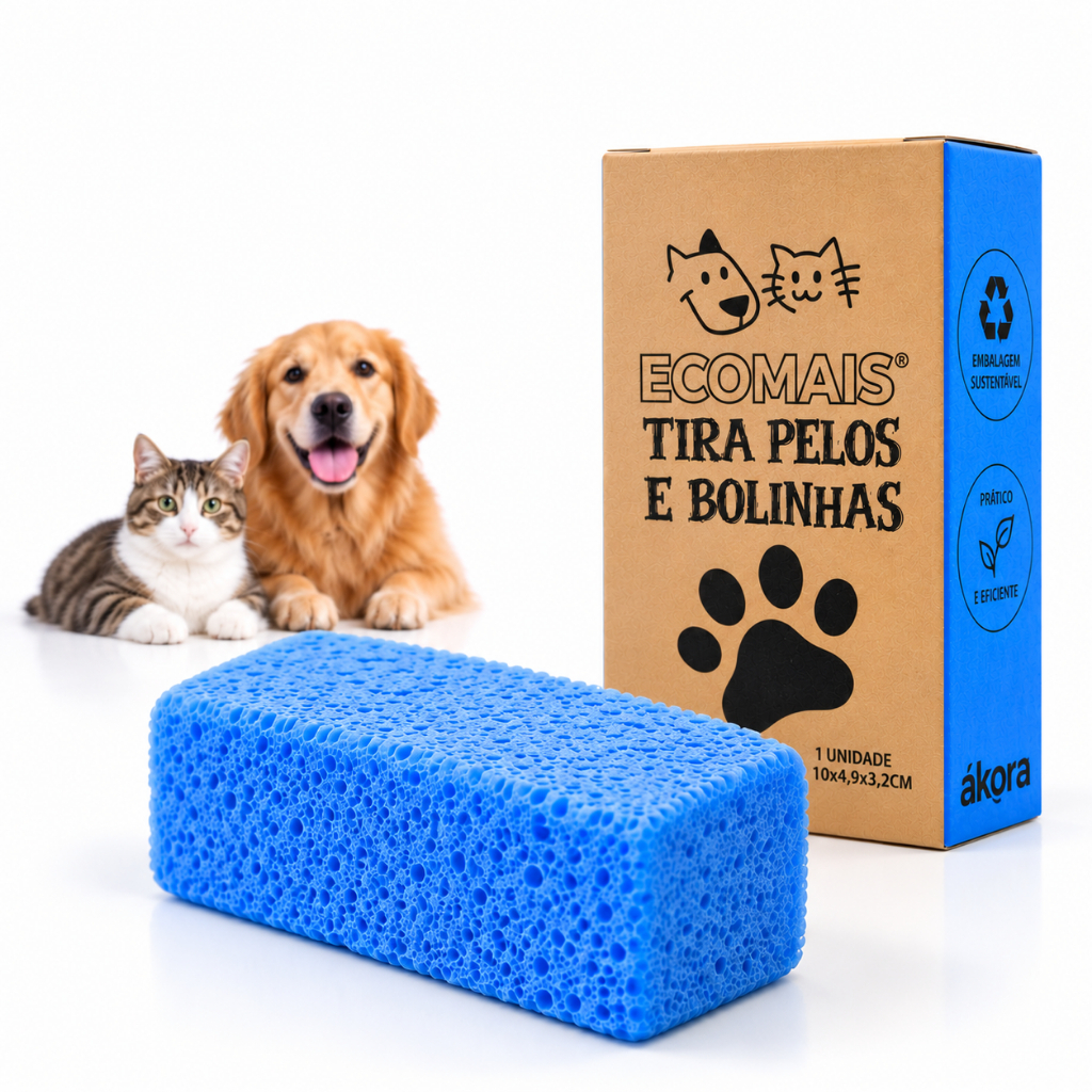 Ákora - Tira Pelos Pet, Removedor de pelos, Bolinhas e Fiapos para Roupa Sofá Tapete