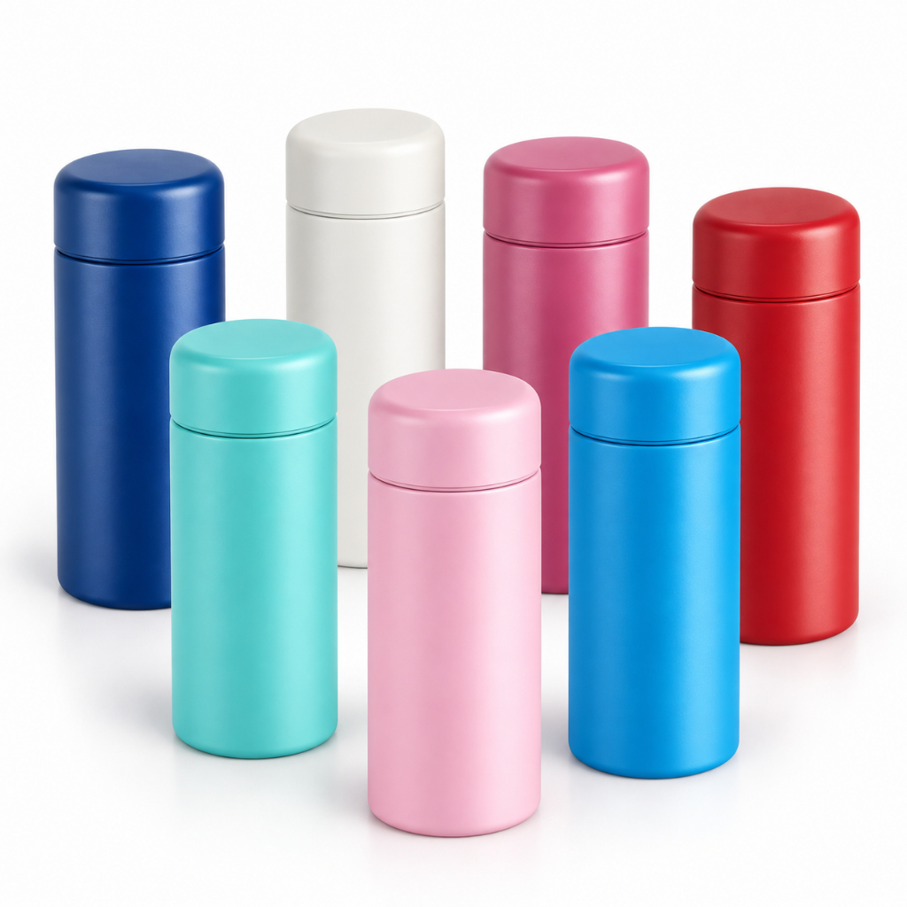 Garrafa Térmica 200ml Mini Inox Infantil - Lancheira Mochila Escola Criança Esporte Lazer