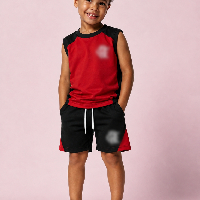 CONJUNTO AZUL DE ALGODAO CAMISA BERMUDA PARA MENINOS MASCULINO DO 2 AO 14 ANOS