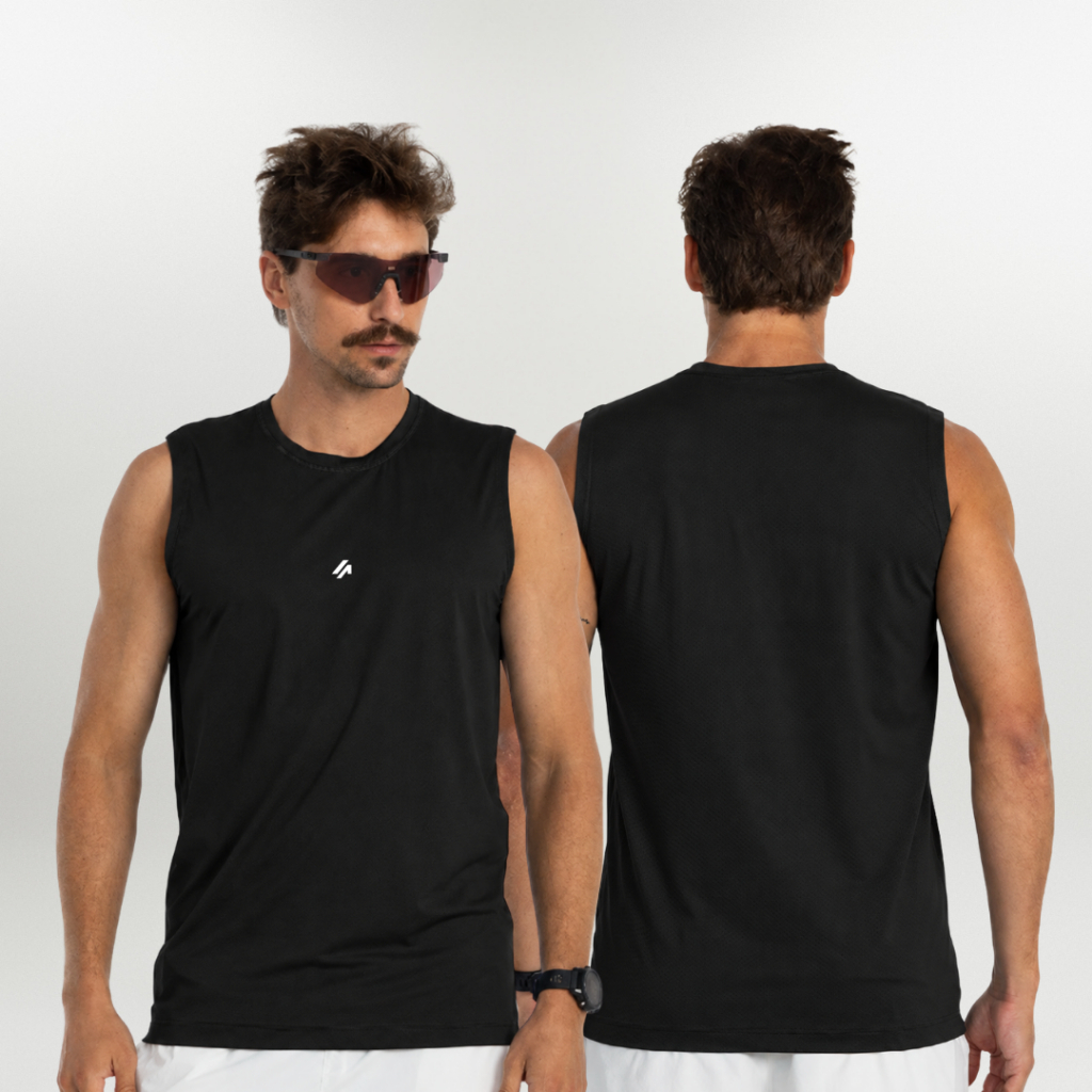 Regata Masculina Machão Dry Fit Poliamida Academia Treino Musculação Corrida Esportes