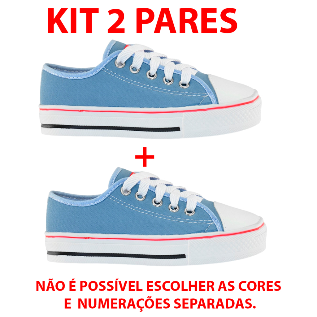 kit Tênis Casual Tenis infantil menino tênis star infantil tenis infantil menina all
