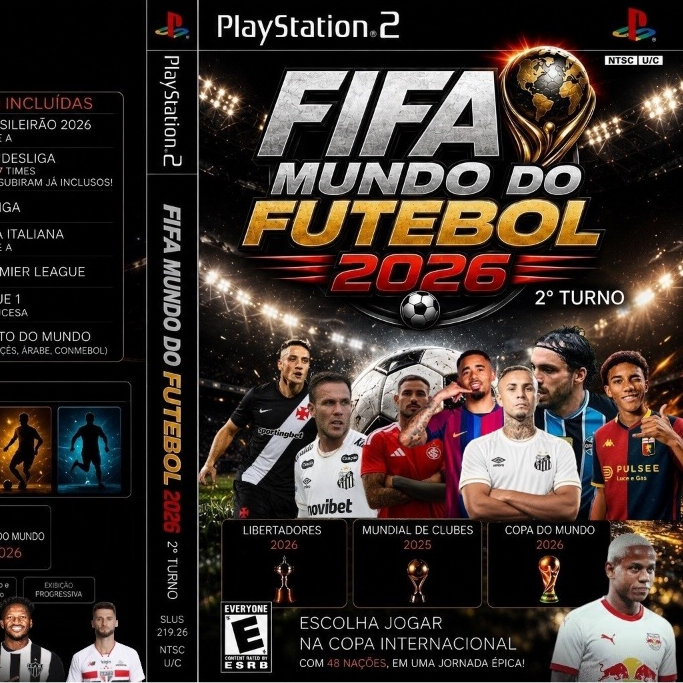 Jogo FIFA Mundo do Futebol 2026 Ps2 Mídia Física 100% atualizado