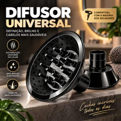 Difusor Cachos Universal Para Secador De Vários Modelos