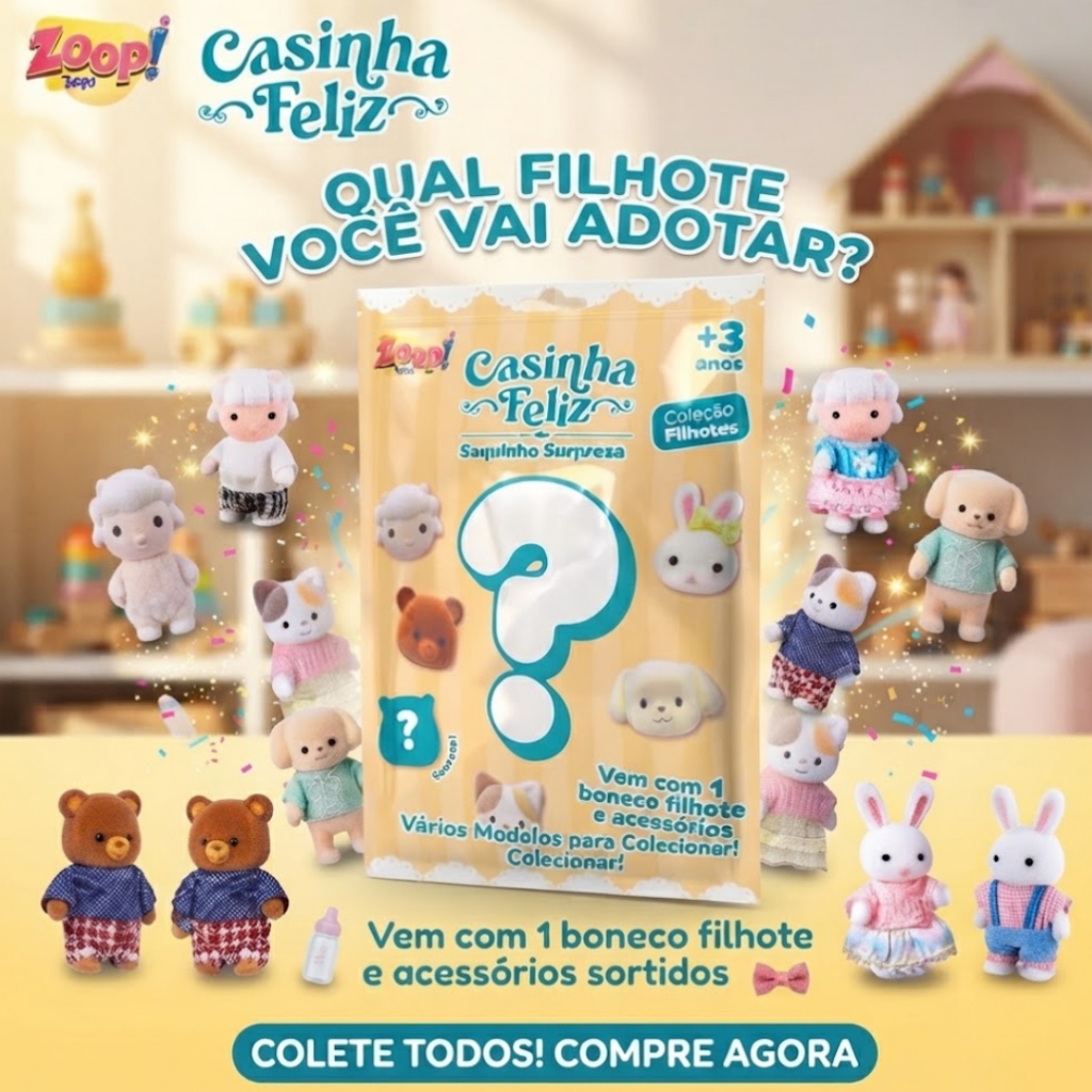 Coleção Saquinho Surpresa Casinha Feliz