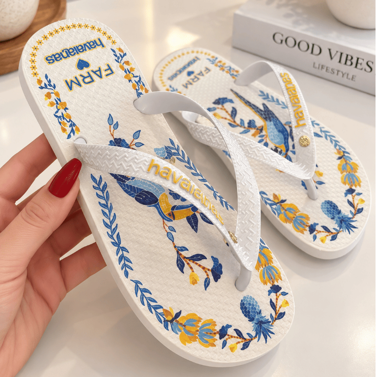 Chinelo Feminino Estampado  Leve Confortável Antiderrapante Barato
