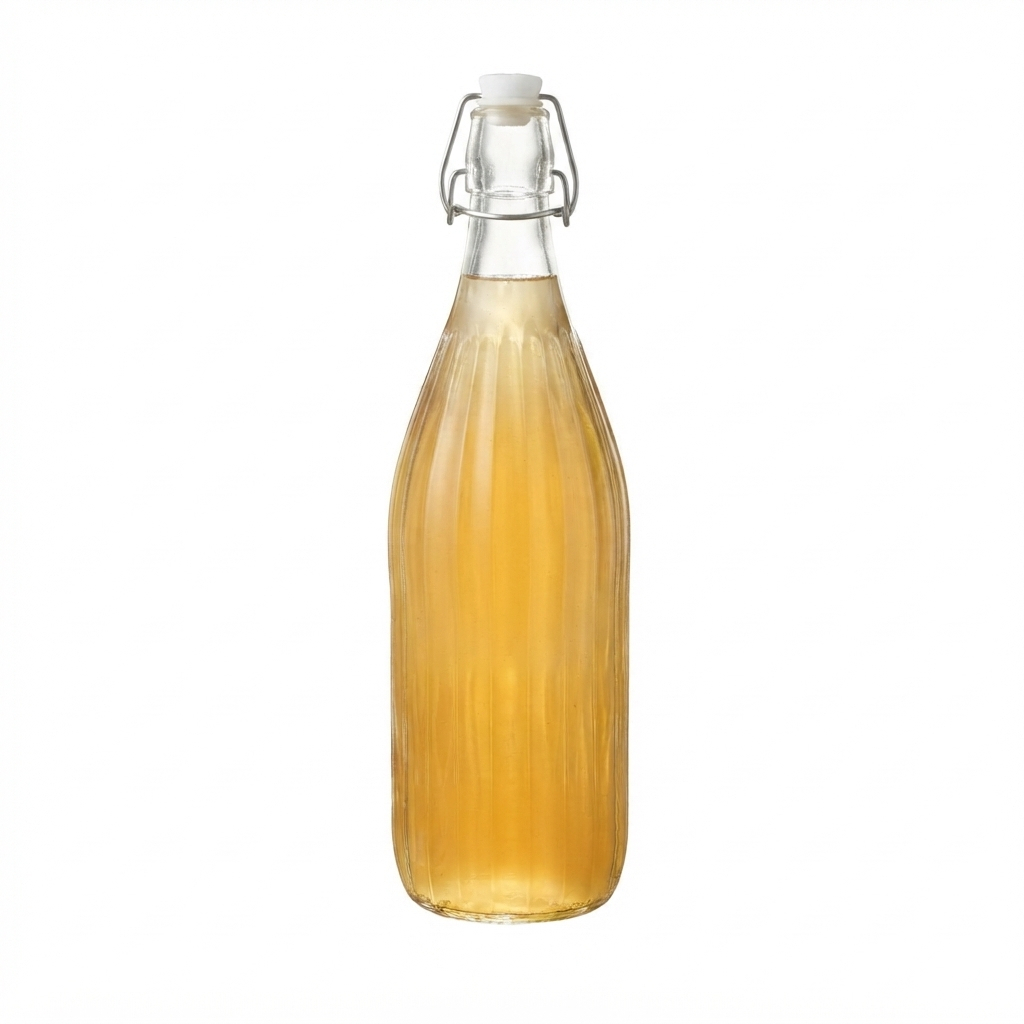 Garrafa Hermética Lyor Aura 1 Litro Vidro com Tampa Jarra para Água Suco Chá Leite Geladeira Mesa Posta Presente Cozinha