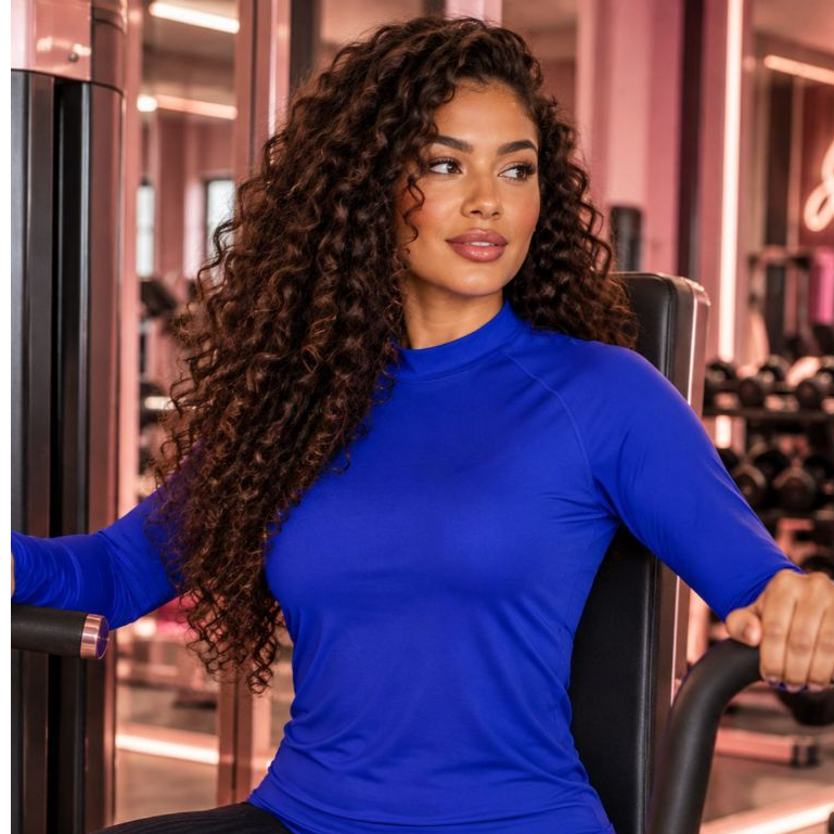Camisa Feminina UV 50+ Proteção Solar Praia Piscina Academia Blusa UV
