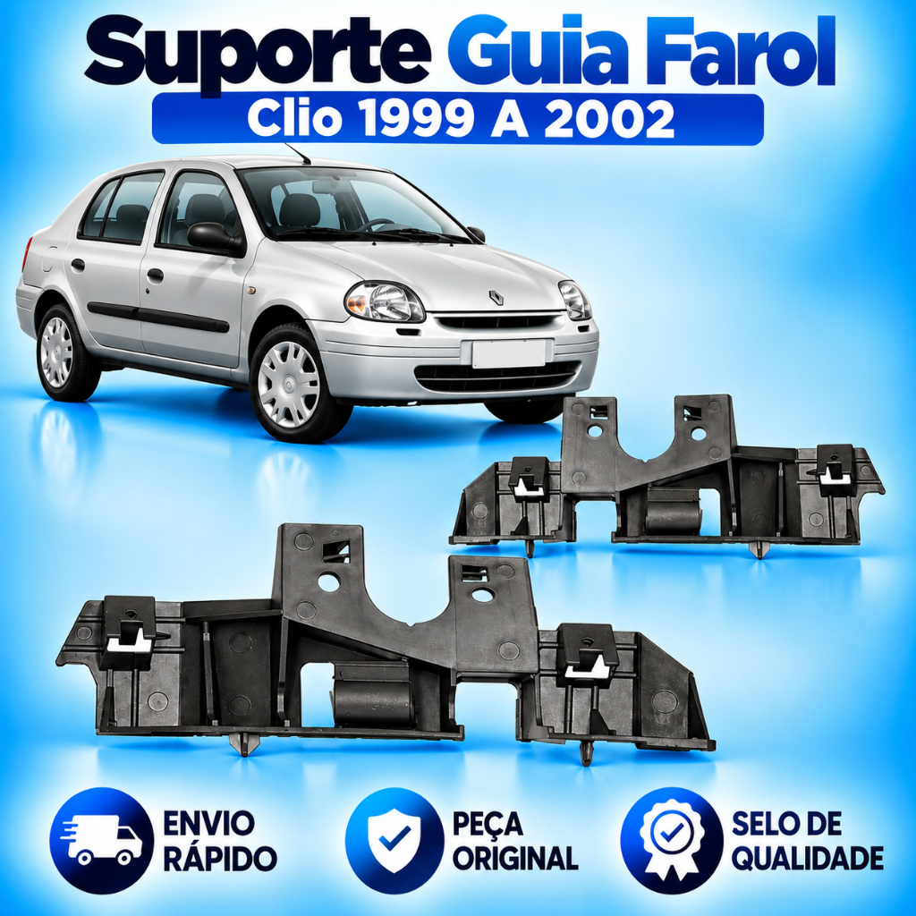 Suporte Guia Farol Clio 1999 2000 2001 2002