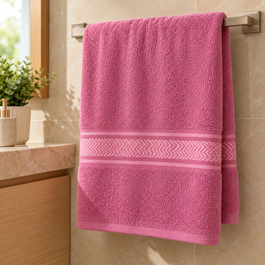 Toalha de Banho e Praia 55% Algodão Macia e Super Absorvente Grande 130x65cm