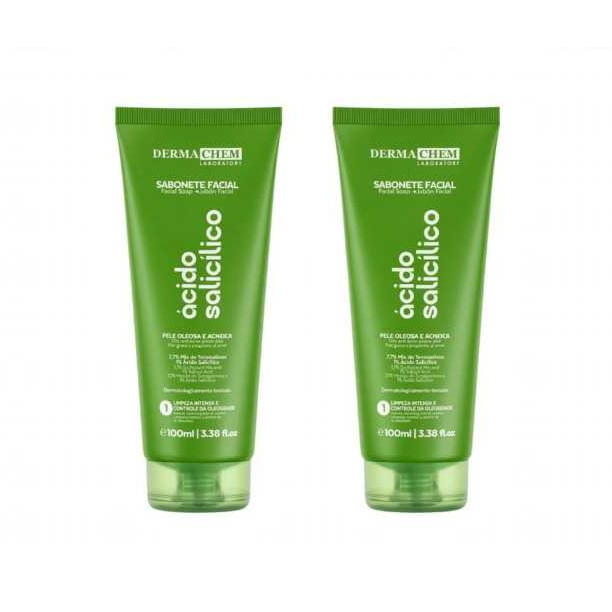 Kit Com 2 Sabonete Ácido Salicílico 100ml Dermachem
