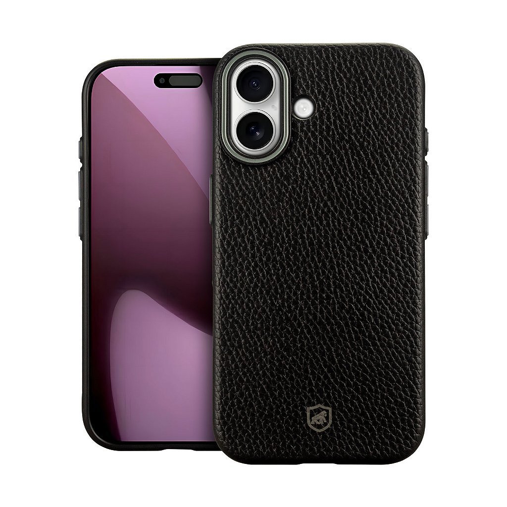 Gshield Capa Case Capinha Tech com Textura em Couro Preta e Interior Aveludado compatível com Magsafe para iPhone — imagem 2 de 2