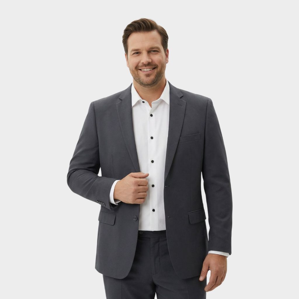 Terno Plus Size Masculino Alfaiataria Premium Corte Italiano Completo Social Tecido Flexivel