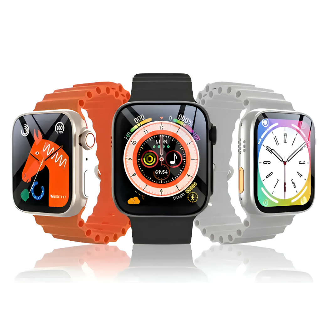Smartwatch Esportivo Tela 2.01" Full Touch ANATEL Monitor Saúde Chamada Bluetooth 3 Pulseira