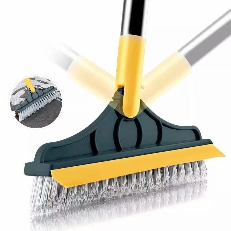Escova 3 Em 1 Vassoura Rodo Gap Limpeza Esfregão Mop Limpa