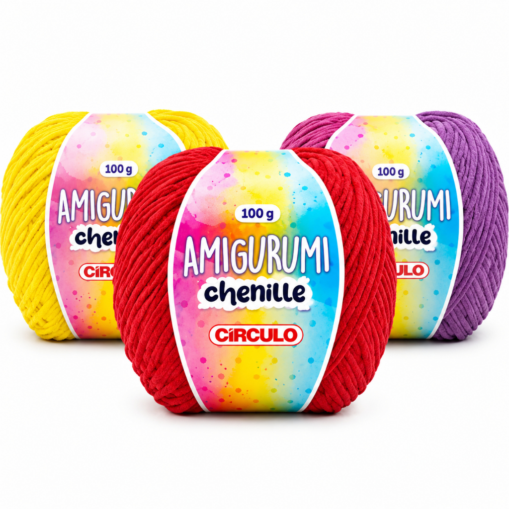 Fio Amigurumi Chenille Círculo