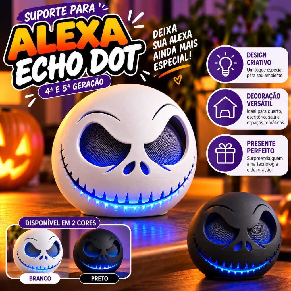 Suporte Decorativo para Alexa Echo Dot 4ª e 5ª Geração – Jack
