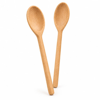 Kit Colher de Pau Madeira Grande 35cm 45cm Colher de Madeira para Cozinha Panela Utensílio Culinário
