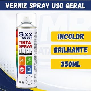 Verniz Spray Incolor Brilhante Verniz para Madeira Verniz Incolor Natural 350ml