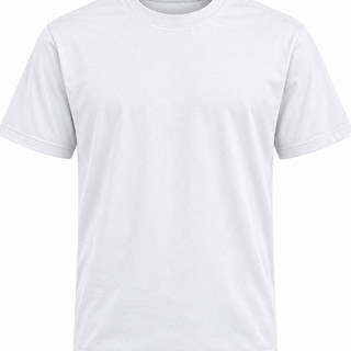 Camiseta Malha 30.1 Branca Estampa Icone Frente e Costas