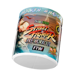 Pré Treino Street Fighter Diabo Verde Pote 300g - FTW