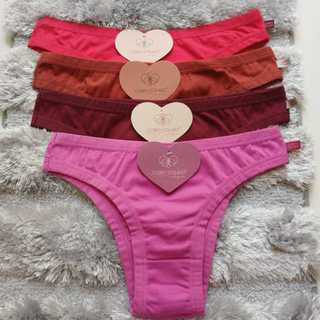 CORPO COLADO Kit c/ 3 Calcinha feminina de Algodão confortável dia dia P, M, G,