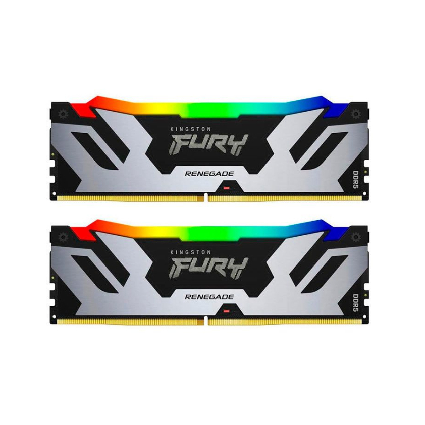 Kit Memória 2x48GB DDR5 6400MHz/1.4V (PC5-51200) KINGSTON FURY Renegade RGB [KF564C32RSAK2-96]