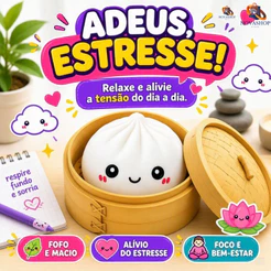 Squishy Brinquedo Surpresa Antiestresse Bolinho Fofinho Macio Para Apertar