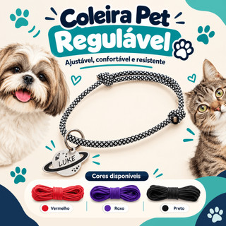 Coleira Para Cachorro Gato Shitzu Pug Golden Acessorios para Roupa para cachorro