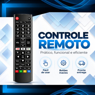 Controle Remoto Compatível Smart Tv LG 32/43/49/50/55/65 Universal Controle Lg Smart 4k Remoto