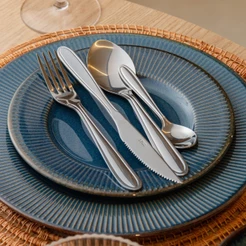 Jogo talheres Faqueiro 24 pecas gastro aco inox - lyor