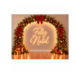 Painel Tecido Sublimado Natal 3x2