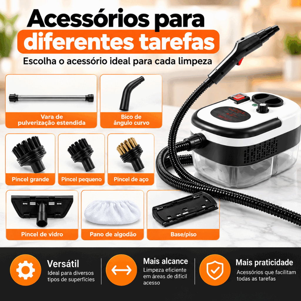 (110V) Máquina de Limpeza a Vapor 2500W Multifuncional para Casa Piso Cozinha Banheiro KODI · foto 2