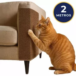 2 Metros - Arranhador Protetor Adesivo Gatos Pet Sofá, Cama, Moveis, Escalada Premium + BRINDE