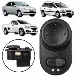 BOTÃO INTERRUPTOR RETROVISOR ELÉTRICO GM CORSA 1994/2015 MERIVA MONTANA VECTRA