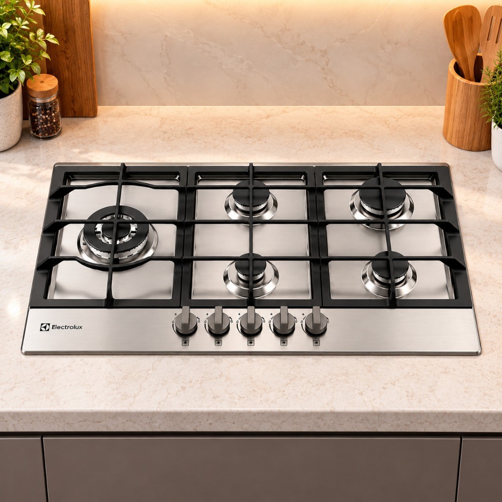 Cooktop 5 Bocas à Gás Electrolux KE9DX Experience Inox Semi Profissional - Bivolt