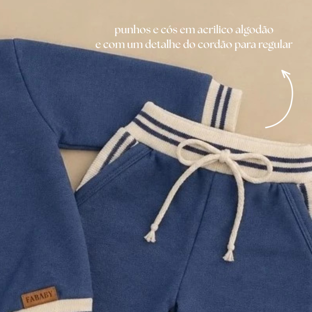 Conjunto Moletom FA BABY - Bebê e Infantil 0 a 3 anos — imagem 2 de 2