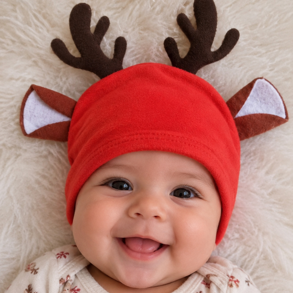 Gorro Touca Bebe Papai Mamãe Noel Natal Menino Menina Gorrinho Algodão