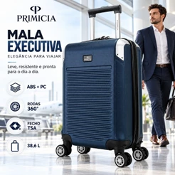Mala de Bordo Viagem 10kg Primicia P ABS Resistente Rodinha 360 Anac Cadeado Senha TSA