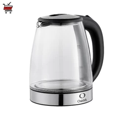 Chaleira Elétrica Onistek 1,8L Vidro Transparente com Luz Interna e Desligamento Automático