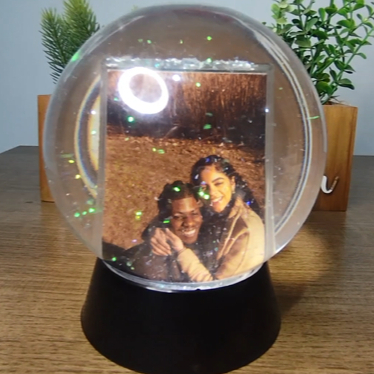 Globo de Neve Personalizado - Presente, Aniversário, Natal- ENVIO RÁPIDO.