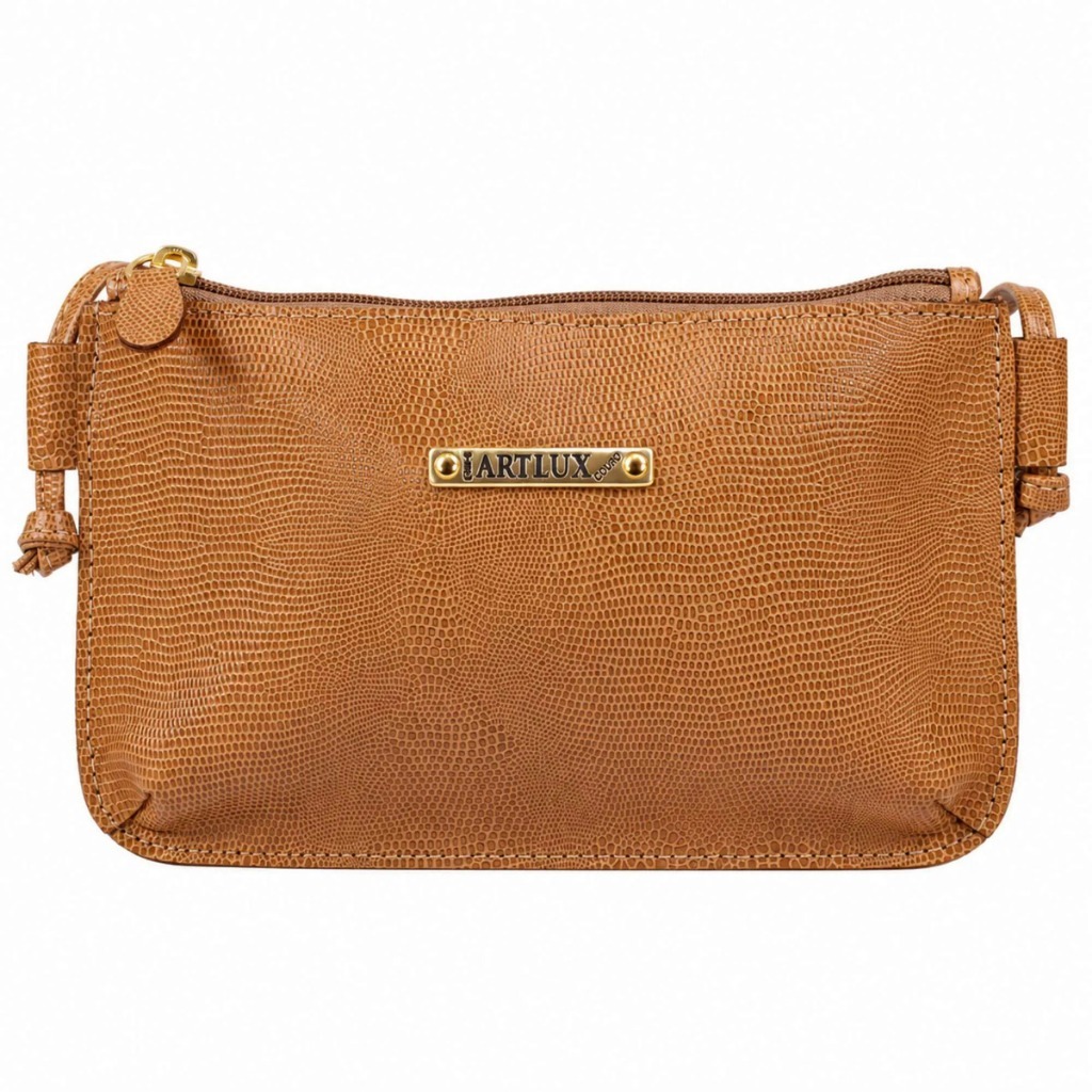 Bolsa Transversal Artlux de Couro 8086