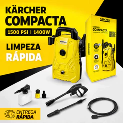 Lavadora de Alta Pressão 1500 PSI 1400W 300L/h Kärcher Compacta com Aplicador de Detergente Kärcher