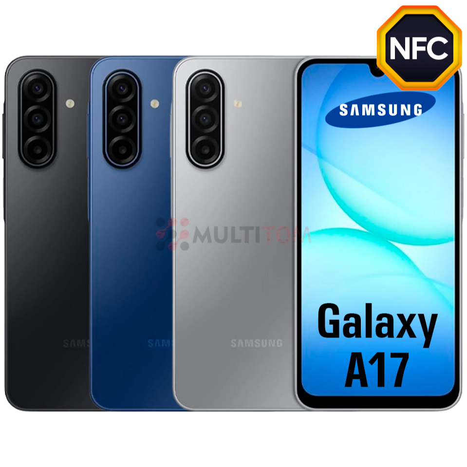 Celular Samsung Galaxy A17 4G NFC Dual SIM Tela Super AMOLED 6.7" Câmera Tripla 50MP 256GB 128GB