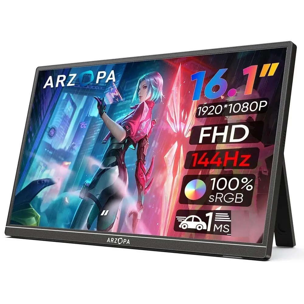 Monitor Gamer Portátil Arzopa Z1fc 16.1” Ips Full HD 144Hz Usb-c — R$ 759,00 em Shopee